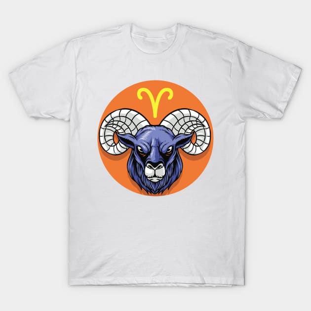 Zodiac - Star Sign - Aries - pos T-Shirt by ShirzAndMore